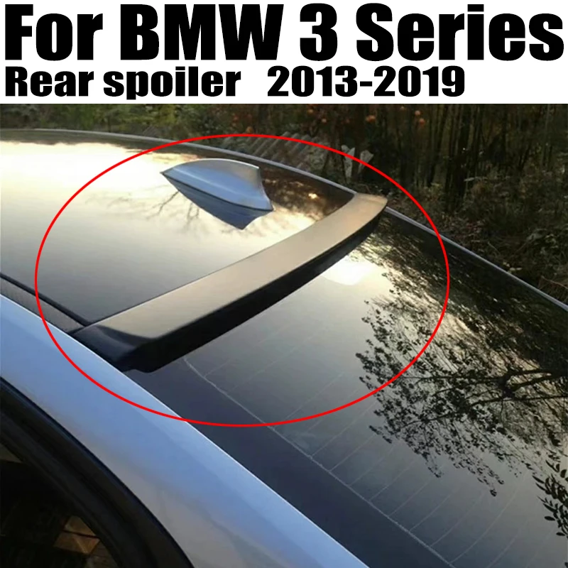 

For BMW 3 Series F30 F35 F80 320i 325i 330i 2013-2019 Rear Window Roof Spoiler Wings Black Carbon Tuning Car tyling Accessories