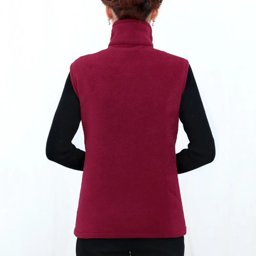 Women Vest Coat Mid-aged Mother Waistcoat Warm Stylish Vest with Stand Collar Zipper Closure Soft Plush Pockets for Winter Fall
Women Vest Coat Mid-aged Mother Waistcoat Warm Stylish Vest with Stand Collar Zipper Closure Soft Plush Pockets for Winter Fall