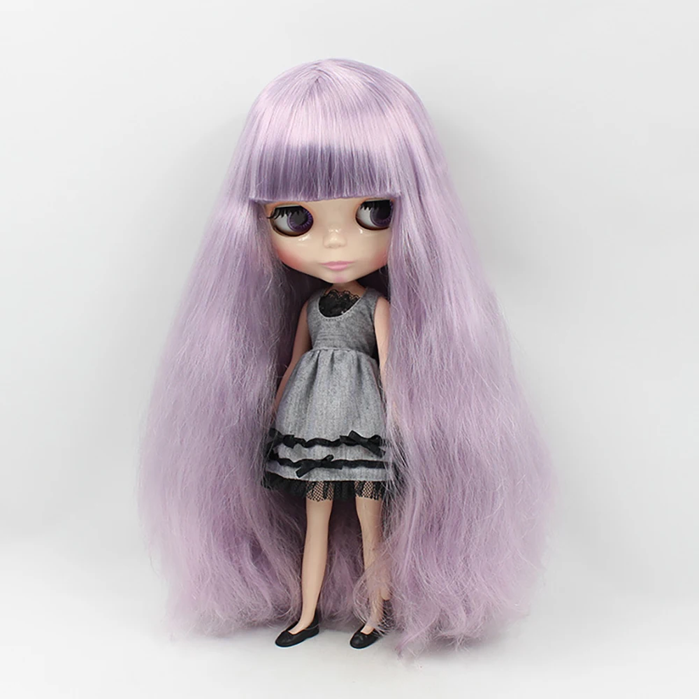 

ICY DBS Blyth Doll 19 Joint Body 30CM BJD Doll Finished Hand-Painted Makeup Purple Hair With Bangs Fringe Side-Parting Doll Gift