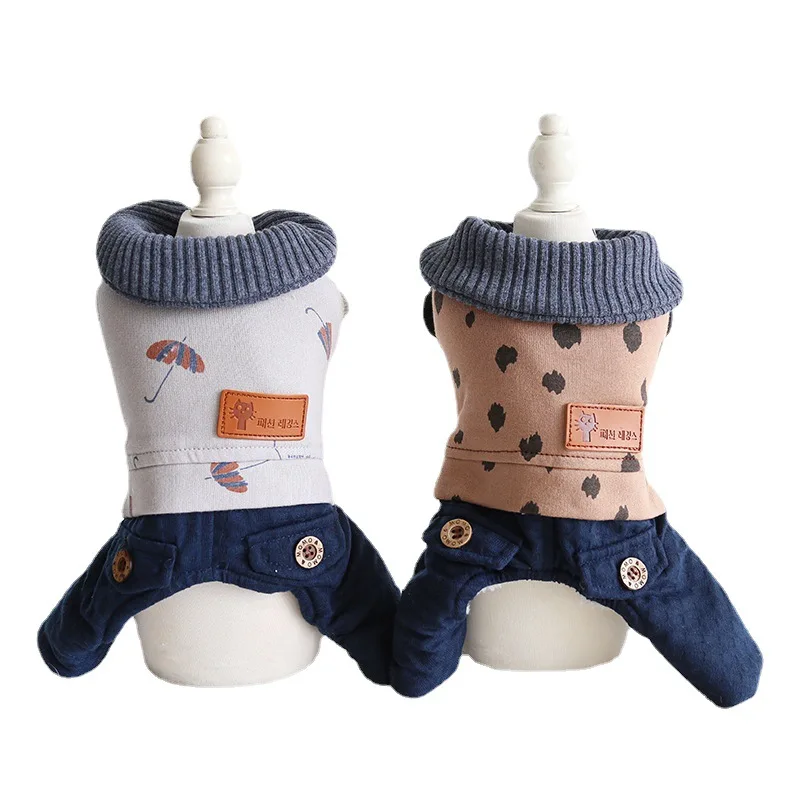 Japanese style stand-up collar casual four-legged pet clothes autumn and winter cat clothing dog dress
Japanese style stand-up collar casual four-legged pet clothes autumn and winter cat clothing dog dress