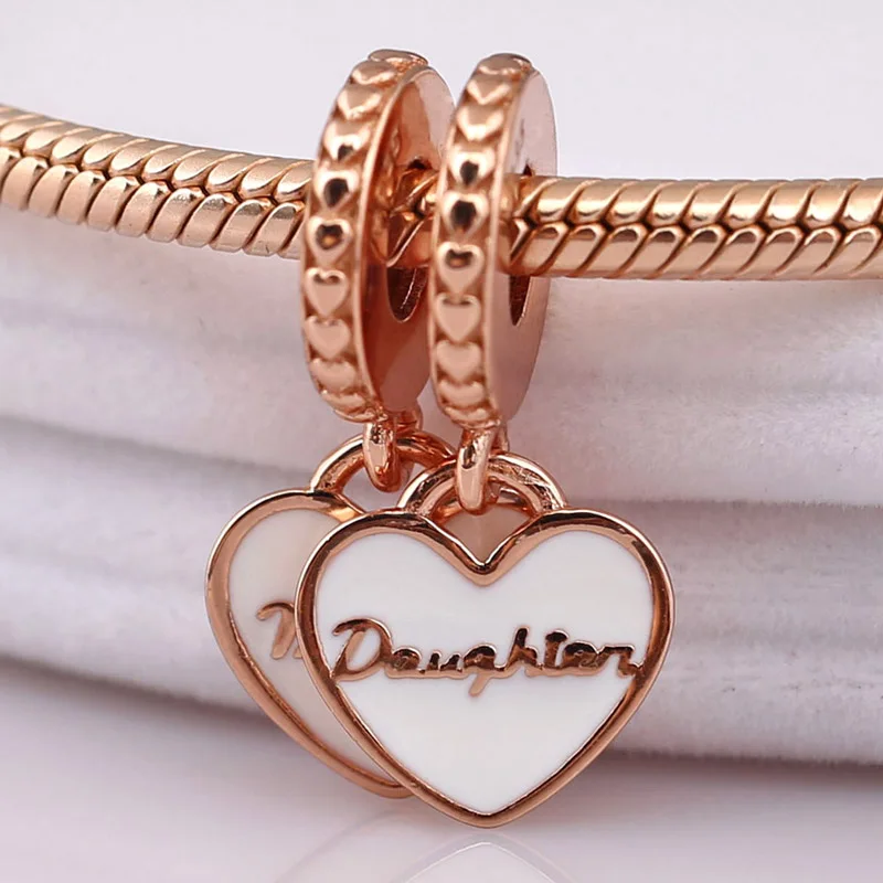 New White Enamel Rose Mother and Daughter Hearts Pendant Beads Fit 925 Sterling Silver Charm Bracelet Diy Jewelry
New White Enamel Rose Mother and Daughter Hearts Pendant Beads Fit 925 Sterling Silver Charm Bracelet Diy Jewelry