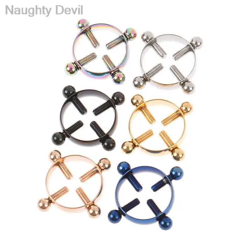 Round Nipple Piercing Jewelry Non Piercing Nipple Ring Stainless Steel Shield Fake Screw Nipple Clamps Adult Game for Women NEw
Round Nipple Piercing Jewelry Non Piercing Nipple Ring Stainless Steel Shield Fake Screw Nipple Clamps Adult Game for Women NEw