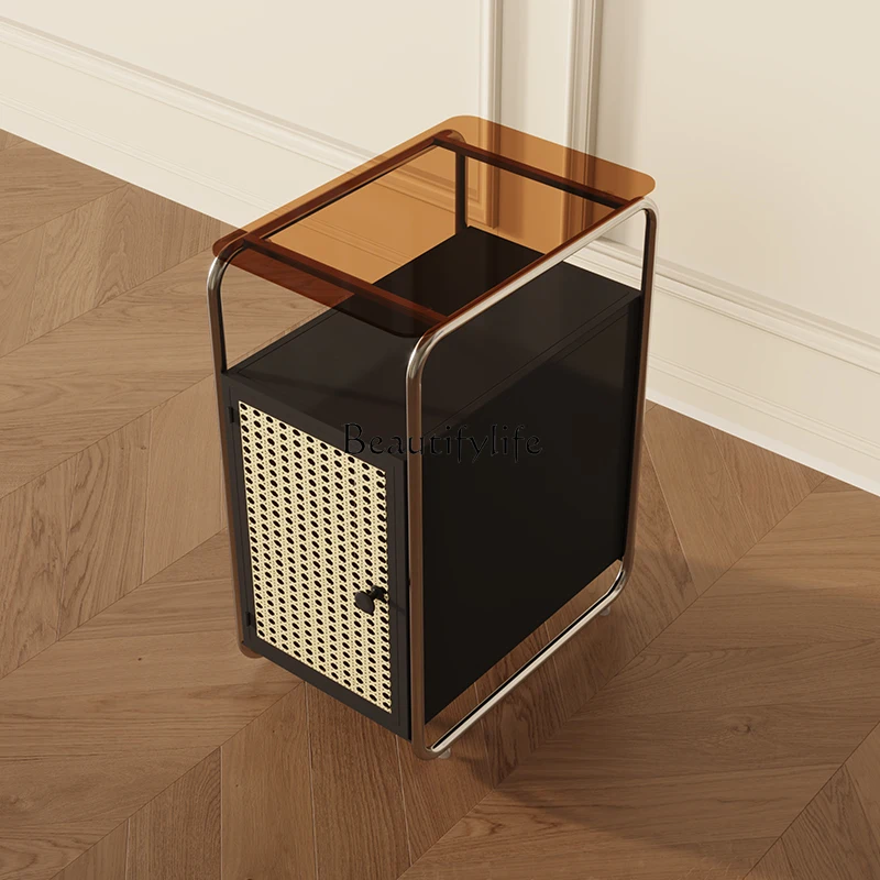 Middle Ancient Glass Sofa Side Cabinet Living Room Retro Stainless Steel Side Cabinet Side Cabinet
Middle Ancient Glass Sofa Side Cabinet Living Room Retro Stainless Steel Side Cabinet Side Cabinet