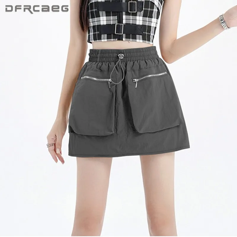 Summer Worker Style Women's Shorts Skirts With Zipper Pockets 2023 High Waist Casual Chic Army Mini Saias Femme
Summer Worker Style Women's Shorts Skirts With Zipper Pockets 2023 High Waist Casual Chic Army Mini Saias Femme