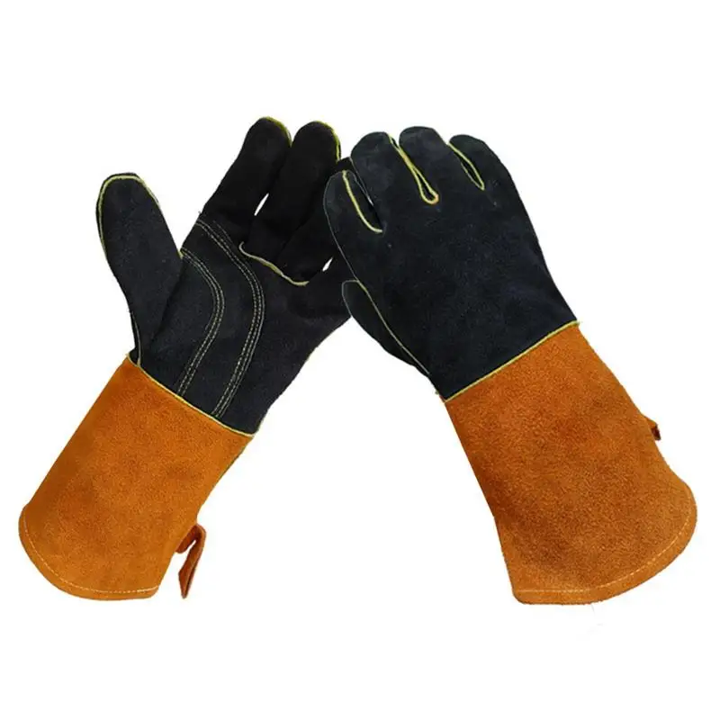 

Перчатки для барбекю, термостойкие перчатки для гриля, нескользящие перчатки для детской печи, кожаные перчатки