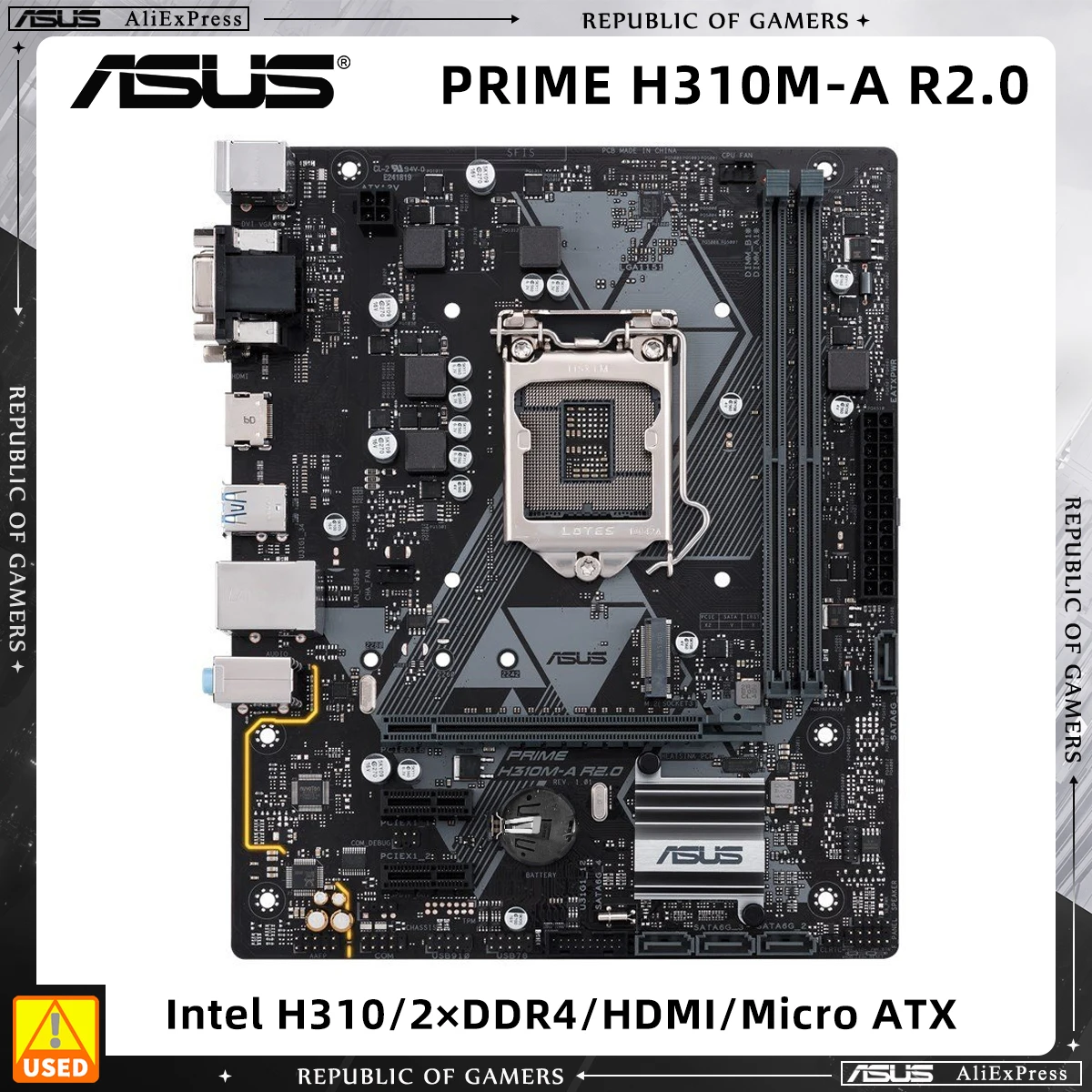 Материнская плата ASUS PRIME H310M-A R2.0 LGA 1151 DDR4 Intel H310 PCI-E 3,0 M.2 USB3.1 Micro ATX с поддержкой процессора 8-го поколения Core i7/i5/i3
Материнская плата ASUS PRIME H310M-A R2.0 LGA 1151 DDR4 Intel H310 PCI-E 3,0 M.2 USB3.1 Micro ATX с поддержкой процессора 8-го поколения Core i7/i5/i3