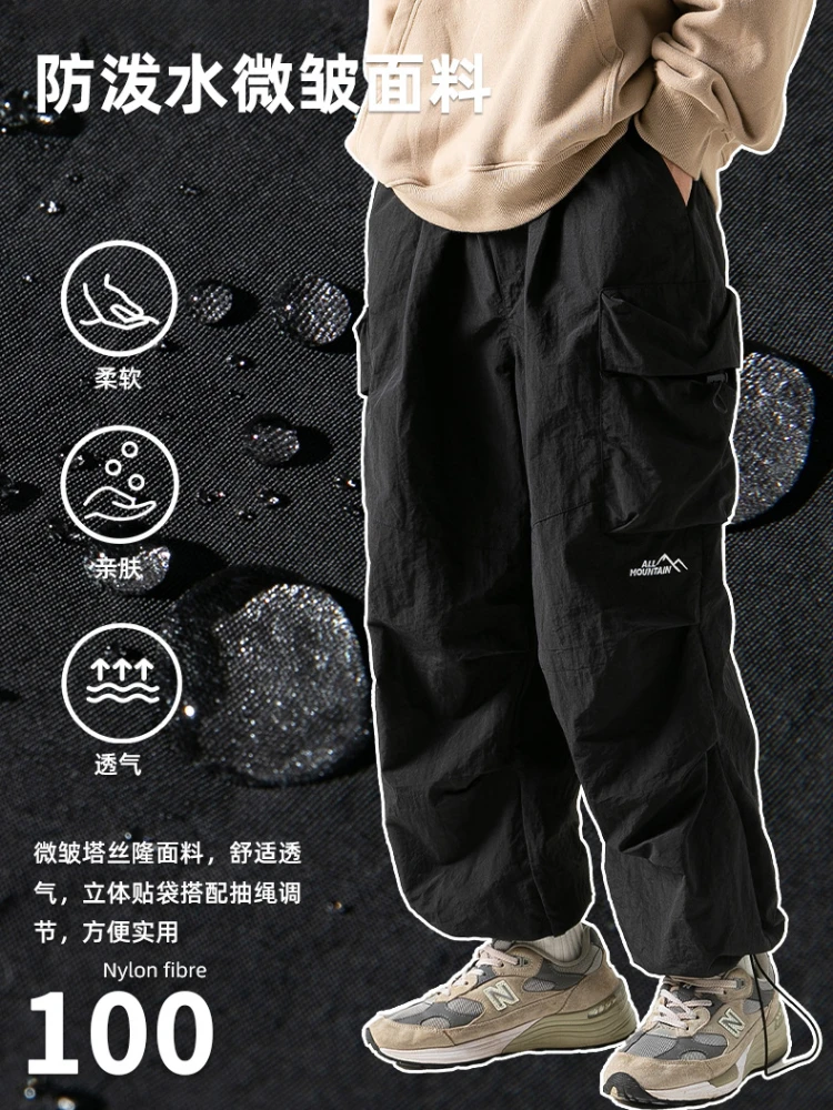 

Japanese Outdoor Casual Pants Paratrooper Pants Three-dimensional Pockets Waterproof Cargo Pants Men Spring and Fall Streetwear