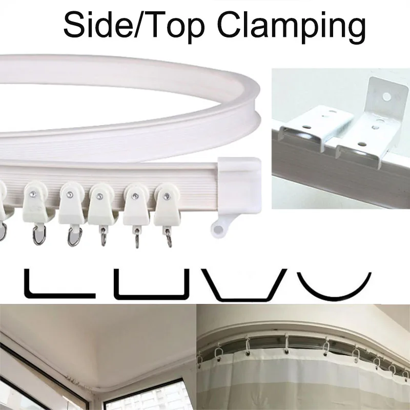 2M Curtain Track Rod Rail Plastic Flexible Ceiling Mounted Curved Straight Slide Windows Bendable Accessories Kit Home Decor D1
2M Curtain Track Rod Rail Plastic Flexible Ceiling Mounted Curved Straight Slide Windows Bendable Accessories Kit Home Decor D1