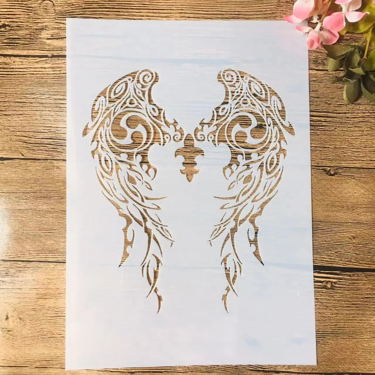 A4 29cm Mandala Wings DIY Layering Stencils Wall Painting Scrapbook Coloring Embossing Album Decorative Template 
A4 29cm Mandala Wings DIY Layering Stencils Wall Painting Scrapbook Coloring Embossing Album Decorative Template