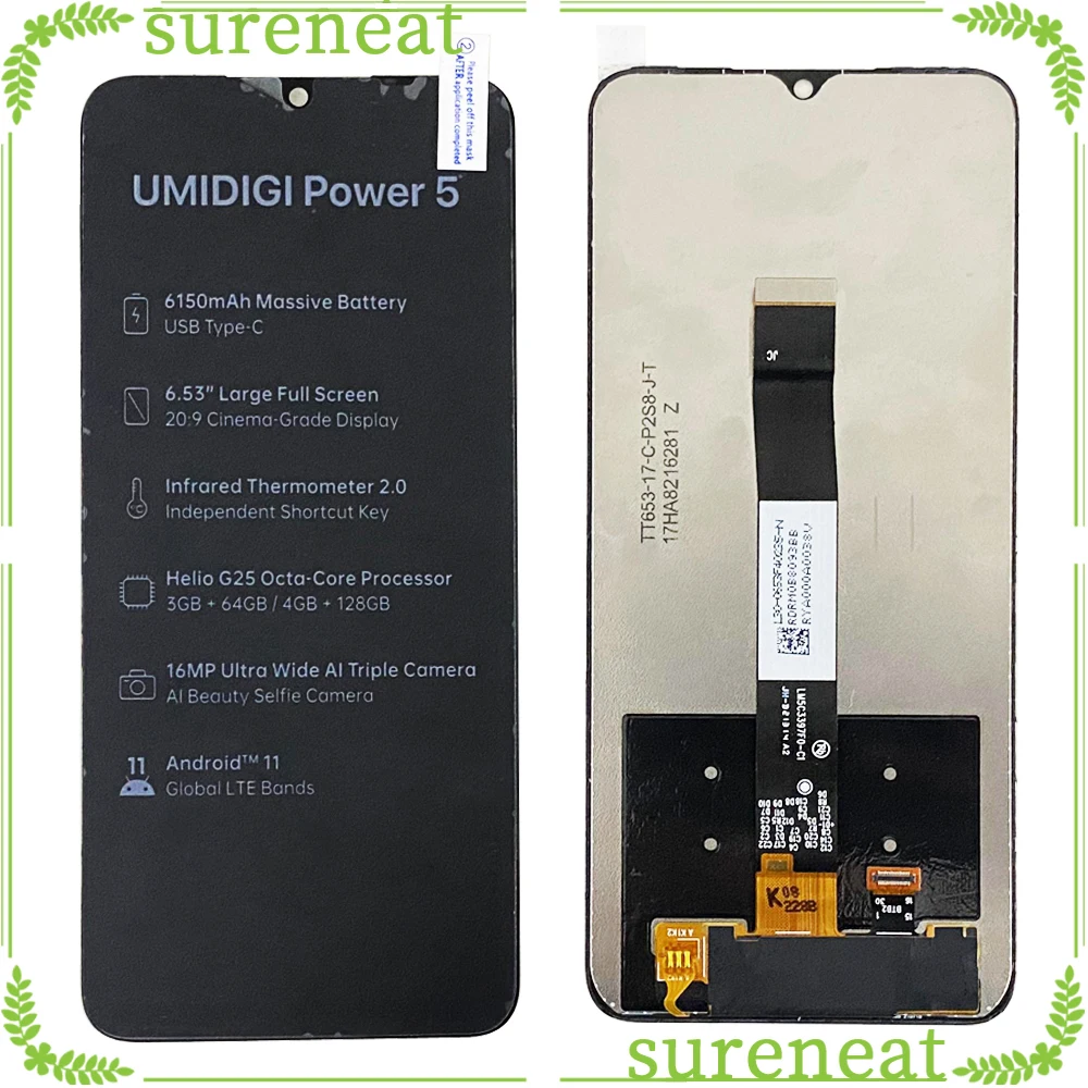 6.53"For UMIDIGI Power 5 LCD Display and Touch Screen Digitizer Assembly Replacement for UMIDIGI Power 5s
6.53"For UMIDIGI Power 5 LCD Display and Touch Screen Digitizer Assembly Replacement for UMIDIGI Power 5s