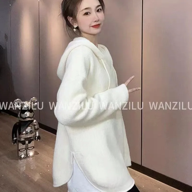 Design sense niche hooded sweater for women pullover 2023 Spring and Winter Korean version casual knit pullover sweater women
Design sense niche hooded sweater for women pullover 2023 Spring and Winter Korean version casual knit pullover sweater women
