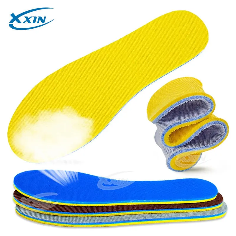 

Memory Foam Breathable insoles Sweat Absorbing mens womens Soft Comfortable Elastic Insole Shock Sport Shoes Pad