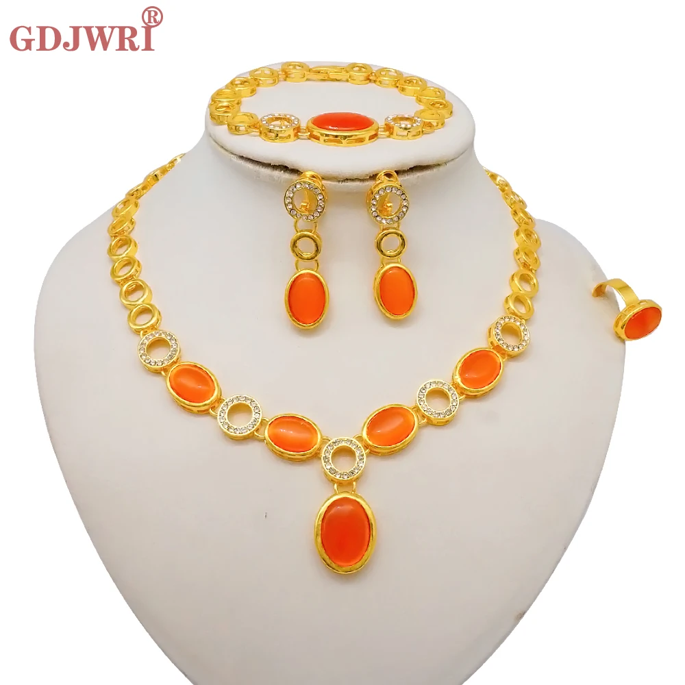 Luxury Gold Color Double Layered Necklace Jewelry Sets For Women African Water Drop Crystal Jewellery Indian Set Gifts 27 Mallzona Sfcd4a134fb194ff6b4133c7918922461Y Luxury Gold Color Double Layered Necklace Jewelry Sets For Women African Water Drop Crystal Jewellery Indian Set Gifts Mallzona