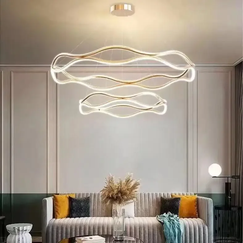 

Nordic LivingRoom DiningRoom Pendant Lamp Light Chandelier Designer Ceiling chandelier Lamp Household Study Simple Line Lamp