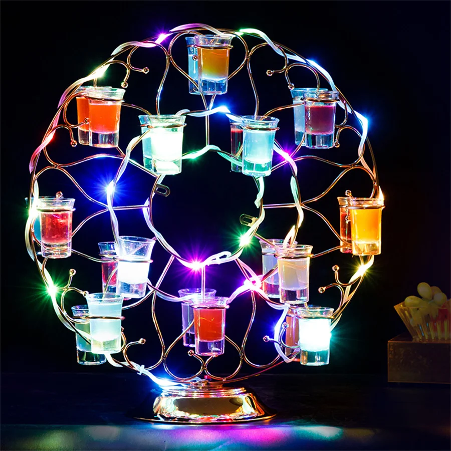 Rechargeable Metal 24 Holes LED Glass Display Stand Wine Rack cocktail cup holder Shot Glass service Tray bar supplies
Rechargeable Metal 24 Holes LED Glass Display Stand Wine Rack cocktail cup holder Shot Glass service Tray bar supplies