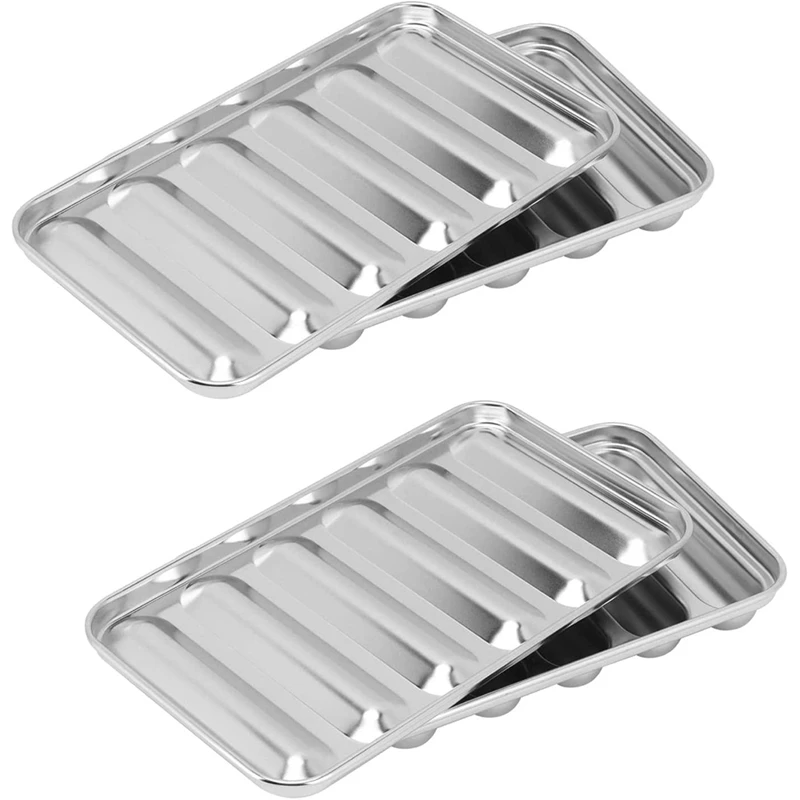 2 Pack Stainless Steel Sausage Mold, 6 Cavity Hot Dog Mold Sausage Mould Baby Food Supplement Meat Sausage Mold
2 Pack Stainless Steel Sausage Mold, 6 Cavity Hot Dog Mold Sausage Mould Baby Food Supplement Meat Sausage Mold