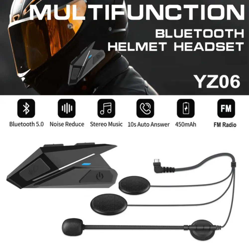 YZ06 Motorcycle Helmet Bluetooth Headphone Intercom Headset Video Motor WiFI Head-Mounted Earphone With Mic Motorcycle Parts
YZ06 Motorcycle Helmet Bluetooth Headphone Intercom Headset Video Motor WiFI Head-Mounted Earphone With Mic Motorcycle Parts