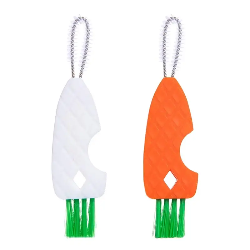 

Bottle Lid Brush 3 In 1 Carrot Shape Cute Cleaning Scrubbing Nipple Brush Bottle Cleaning Products For Nursing Bottle Nipple
