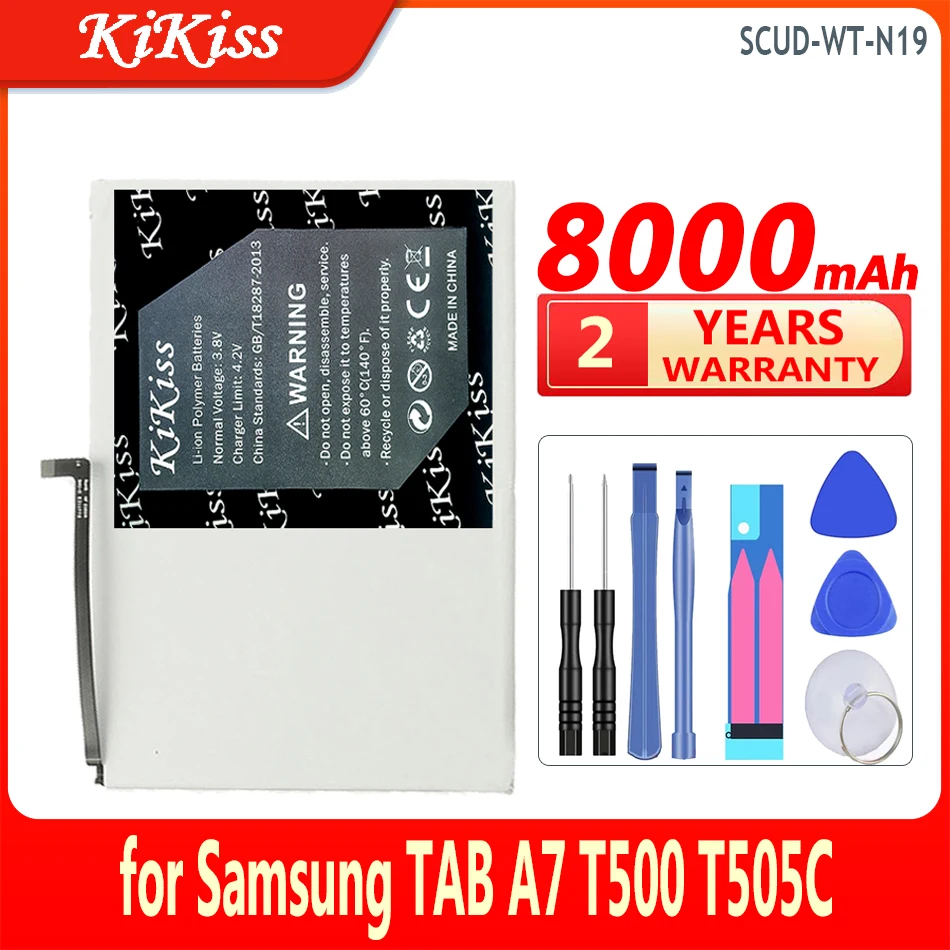 

Аккумулятор KiKiss 8000 мАч для планшетов Samsung TAB A7 T500 T505C