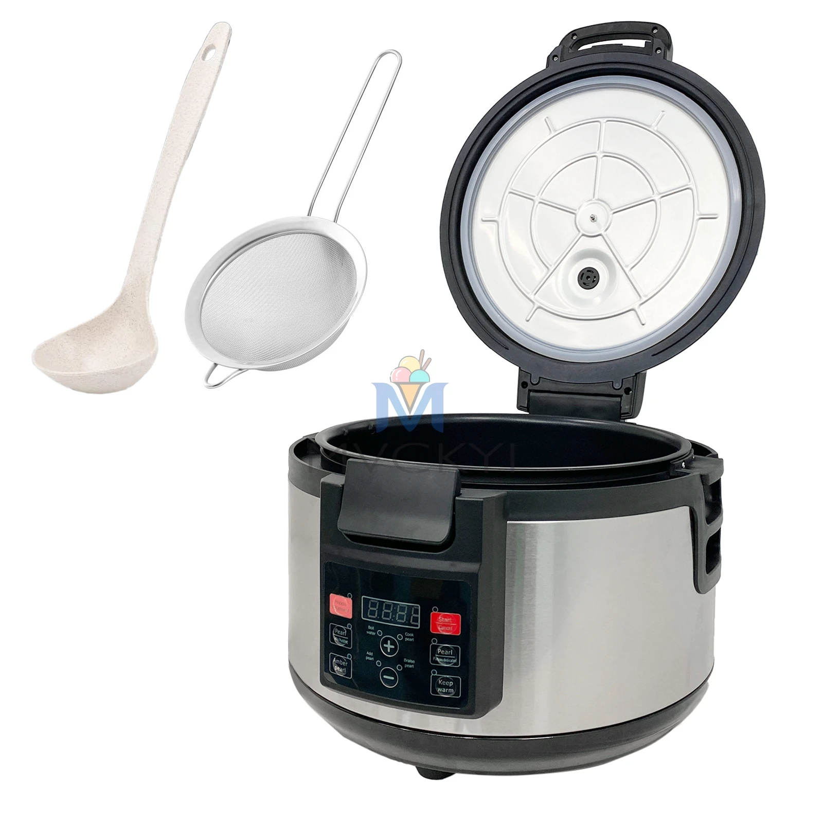 Mvckyi 16L 4.2Gal Automatic Commercial Tapioca Boba Cooker For Milk Tea Shop Large Capacity Non-Stick Boba Pearl Rice Pot Cooker
Mvckyi 16L 4.2Gal Automatic Commercial Tapioca Boba Cooker For Milk Tea Shop Large Capacity Non-Stick Boba Pearl Rice Pot Cooker