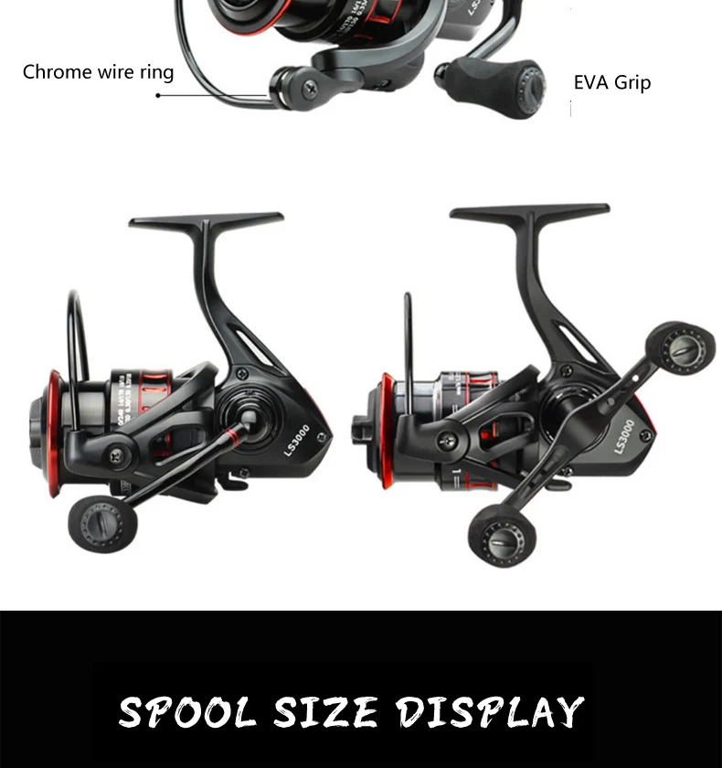 YUBOSHI Durable CNC Metal Rocker Fishing Reel Gear Ratio 5.0:1 High Speed Carp Spinning Reel Fishing Accessories YUBOSHI Durable CNC Metal Rocker Fishing Reel Gear Ratio 5.0:1 High Speed Carp Spinning Reel Fishing Accessories