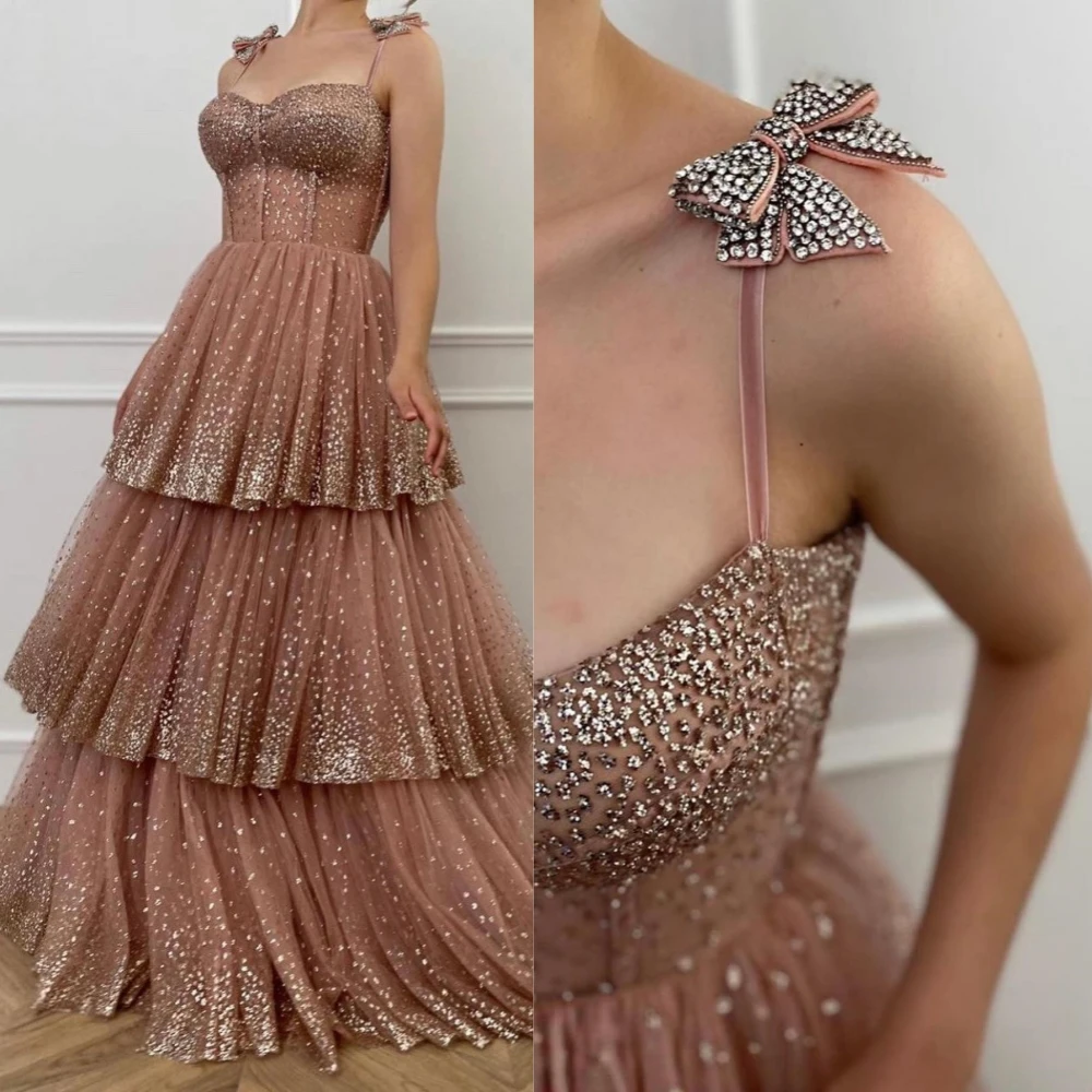 Zhitomyr Fashion Exquisite Spaghetti A-line Prom Dresses Draped Layered Paillette Bowknot Organza Custom Dress
Zhitomyr Fashion Exquisite Spaghetti A-line Prom Dresses Draped Layered Paillette Bowknot Organza Custom Dress