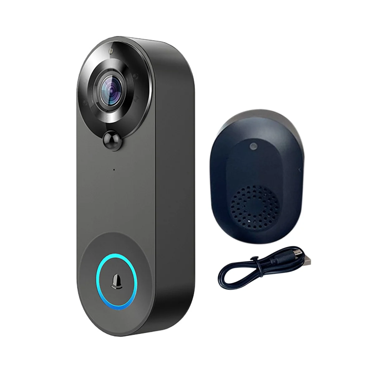 

Video Doorbell PoE Smart 2K+ Wired PoE Video Intercom with Chime Human Detection Two-Way Audio Works With