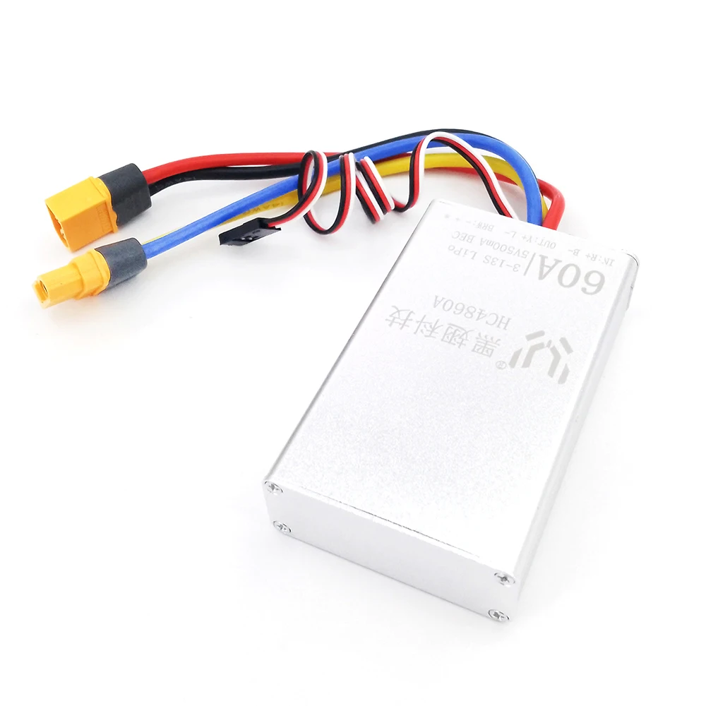 

24V 36V 48V 60A Brushed ESC Forward/Backward Brush Motor Speed Controller 5V 0.5A BEC for RC Car Tank Truck Boat RC Crawler