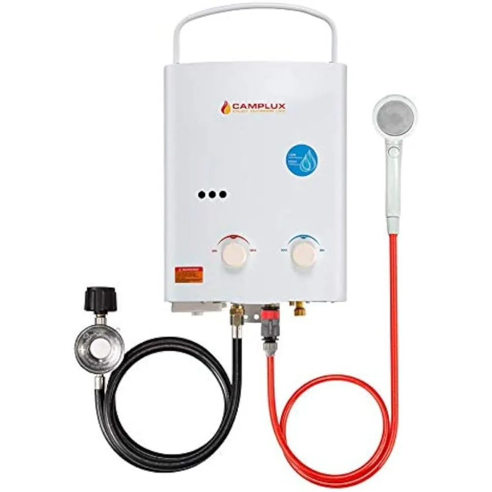 5L Outdoor Portable Water Heater, 1.32 GPM Tankless Propane Gas Water Heater for RV, Camping, Barns, White
5L Outdoor Portable Water Heater, 1.32 GPM Tankless Propane Gas Water Heater for RV, Camping, Barns, White