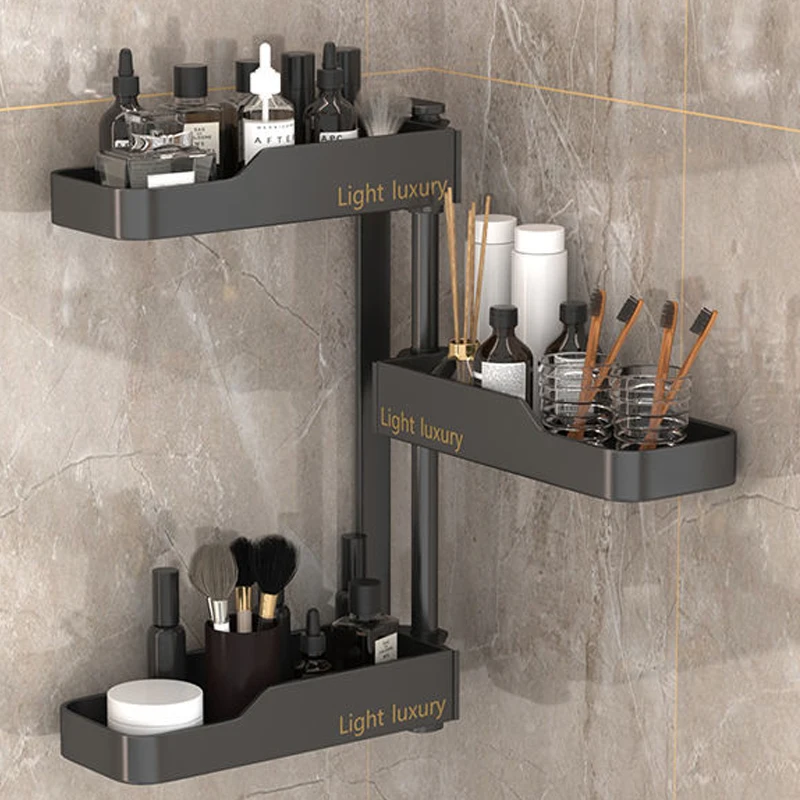 Wall-mounted Rotating Shelf In The Bathroom Kitchen Spice Rack Corner Shower Shelf Shampoo Cosmetics Bathroom Hanging Shelf
Wall-mounted Rotating Shelf In The Bathroom Kitchen Spice Rack Corner Shower Shelf Shampoo Cosmetics Bathroom Hanging Shelf