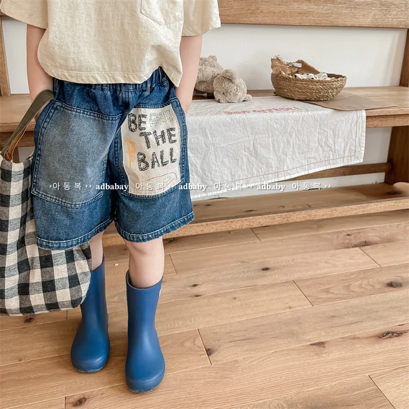2023 Summer New Fashion Letter Print Children Denim Shorts Cute Boys Short Jeans Loose Girls Casual Shorts Kids Clothes
2023 Summer New Fashion Letter Print Children Denim Shorts Cute Boys Short Jeans Loose Girls Casual Shorts Kids Clothes