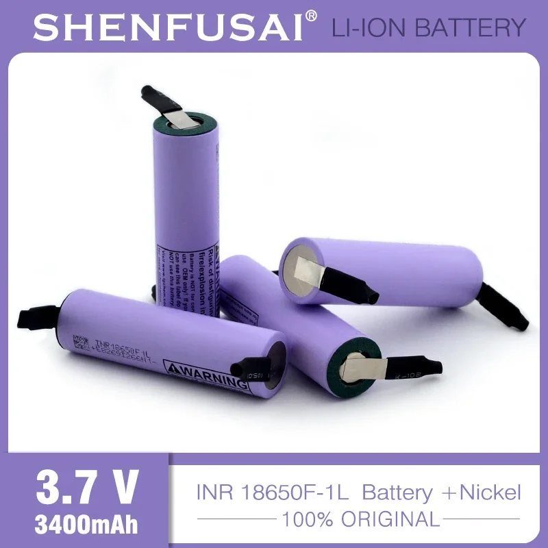 18650 lithium-ion battery pack rechargeable INR18650F-1L 3.7V 3400mAh high-power discharge 20A with DIY nickel plate
18650 lithium-ion battery pack rechargeable INR18650F-1L 3.7V 3400mAh high-power discharge 20A with DIY nickel plate
