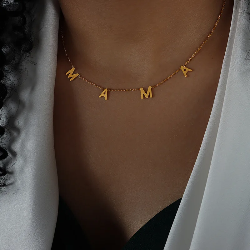 Letter Design Titanium Steel Gold Plated Rope Chain Necklace For Women Fine Jewelry Wedding Party Birthday Gift
Letter Design Titanium Steel Gold Plated Rope Chain Necklace For Women Fine Jewelry Wedding Party Birthday Gift