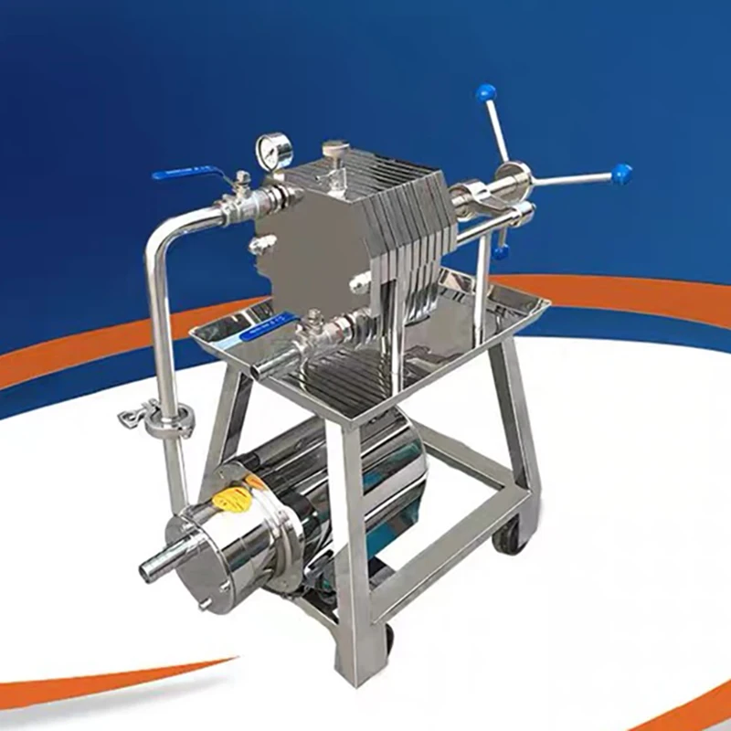 Model 200 Stainless Steel Liquid Filter Press Plate and Frame Filter Laboratory Filtration Equipment Is Brand New
Model 200 Stainless Steel Liquid Filter Press Plate and Frame Filter Laboratory Filtration Equipment Is Brand New