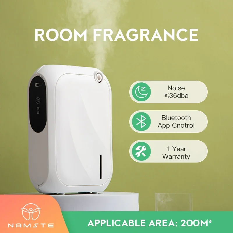 

NAMSTE Hotel Fragrance Diffuser 200m³ Wall Mounted Essential Oil Diffuser Scent Machine Bluetooth APP Control For Living Room