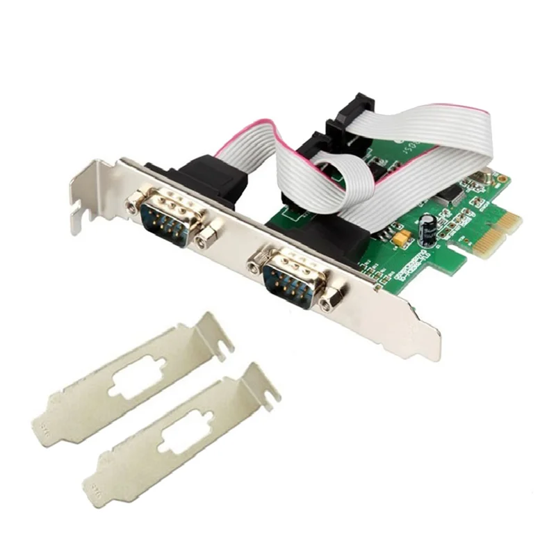 PCI Express 2 порта последовательная карта RS232 Com Db9 контроллер карта PCI-E 1,0x1 WCH382 чип с низкопрофильным кронштейном
PCI Express 2 порта последовательная карта RS232 Com Db9 контроллер карта PCI-E 1,0x1 WCH382 чип с низкопрофильным кронштейном