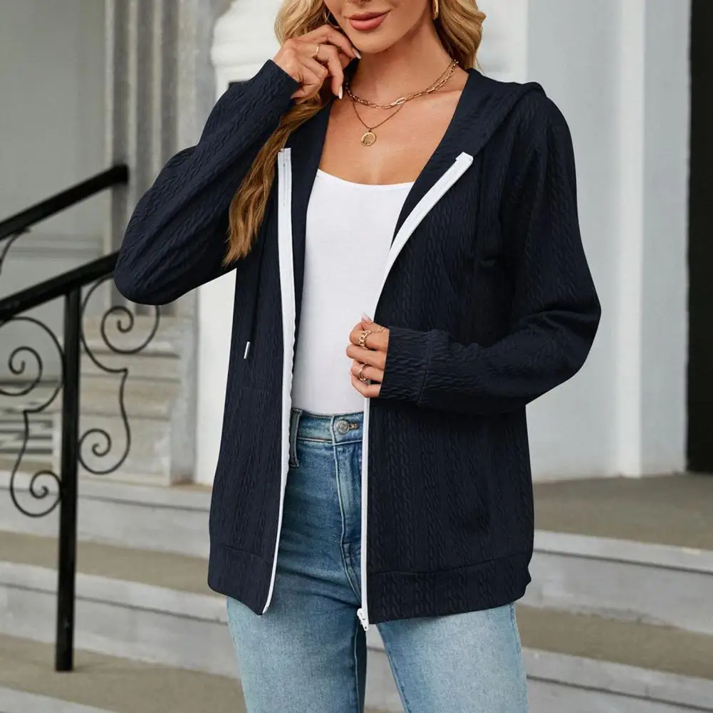 Soft Coat Cozy Women's Knitted Hooded Jackets with Drawstring Pockets Warm Casual Stylish Outerwear for Fall Winter Commuting
Soft Coat Cozy Women's Knitted Hooded Jackets with Drawstring Pockets Warm Casual Stylish Outerwear for Fall Winter Commuting