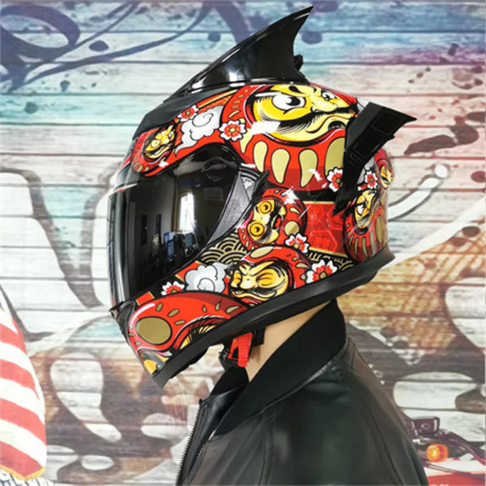 Racing Modular Motorcycle Helmets Flip Up Double Lens Cascos Para Moto Motocross Casque S-XXL Face Shied Inner Sun Lens Dot Ece
Racing Modular Motorcycle Helmets Flip Up Double Lens Cascos Para Moto Motocross Casque S-XXL Face Shied Inner Sun Lens Dot Ece