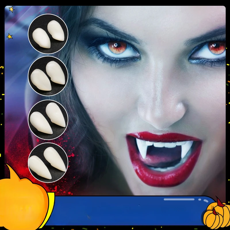 1 Pair of Halloween Vampire Props, Teeth, Fangs, Dentures, Party Costumes, DIY Cosplay, Decorative Resin Fangs with Solid Glue
1 Pair of Halloween Vampire Props, Teeth, Fangs, Dentures, Party Costumes, DIY Cosplay, Decorative Resin Fangs with Solid Glue