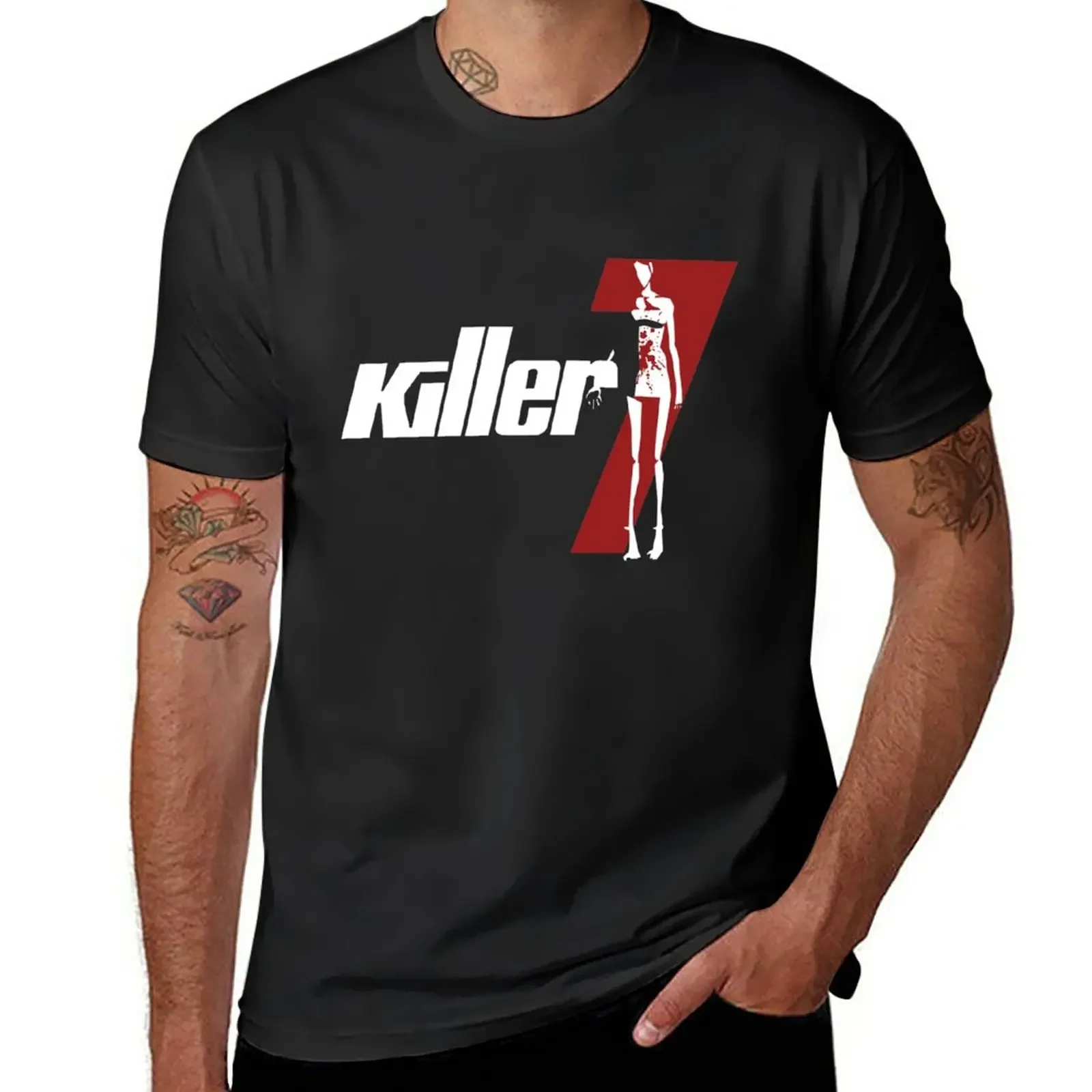 

Killer7 T-Shirt boys whites Aesthetic clothing funnys mens graphic t-shirts