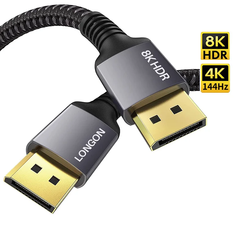 LONGON порт дисплея 1,4 кабель 8K 60 Гц 4K144Hz 240Hz 480Hz для RTX3080 3090 PC ноутбук TV порт дисплея 1,4 DP 1,2 игровой кабель
LONGON порт дисплея 1,4 кабель 8K 60 Гц 4K144Hz 240Hz 480Hz для RTX3080 3090 PC ноутбук TV порт дисплея 1,4 DP 1,2 игровой кабель