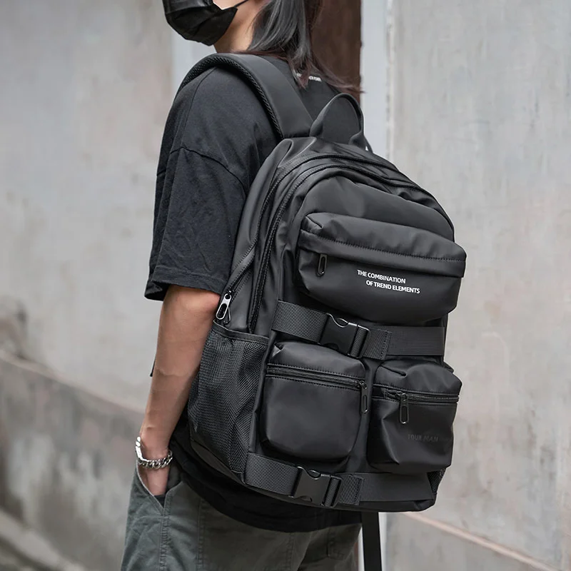 New backpack for male junior high school students, high school students, backpack trend, large capacity travel bag, leisure
New backpack for male junior high school students, high school students, backpack trend, large capacity travel bag, leisure
