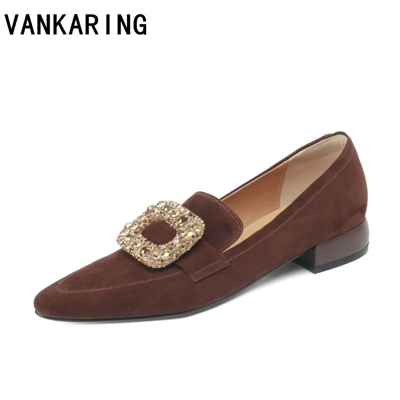 genuine suede leather pumps basic lady shoes fashion crystal buckle women shoes pointed toe party shoes woman high heel pumps
genuine suede leather pumps basic lady shoes fashion crystal buckle women shoes pointed toe party shoes woman high heel pumps