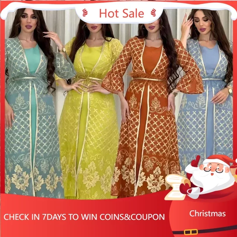 Женское платье-макси с вышивкой, комплект из 2 предметов
Женское платье-макси с вышивкой, комплект из 2 предметов