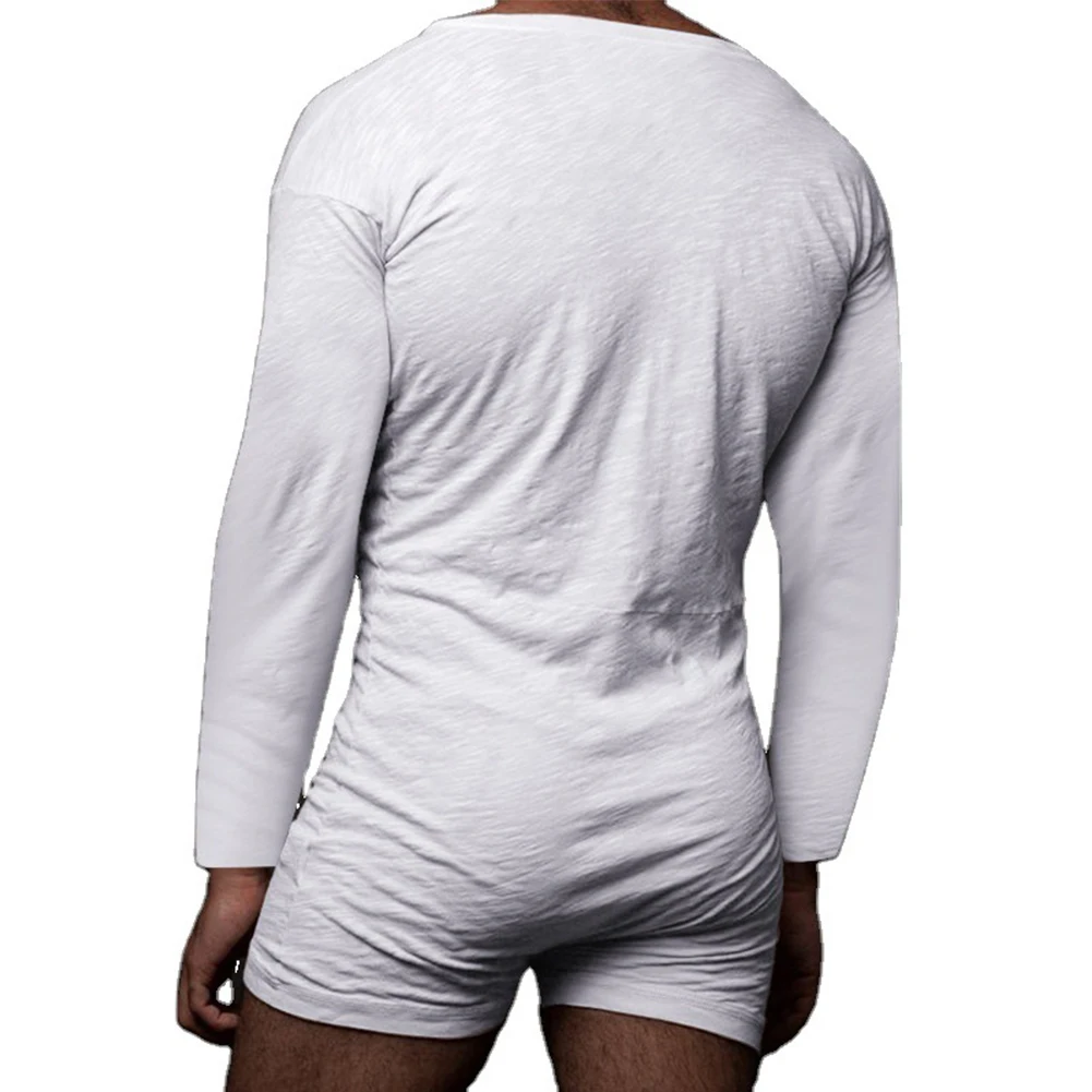 Men's Casual Long Sleeve Jumpsuits Short Trouser Pant Male Rompers Button Down Adult Romper New Homewear Clothes Pajamas
Men's Casual Long Sleeve Jumpsuits Short Trouser Pant Male Rompers Button Down Adult Romper New Homewear Clothes Pajamas