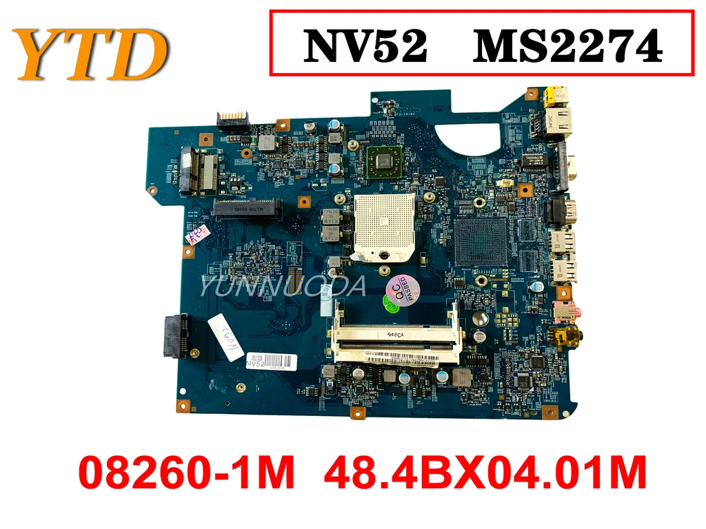 Original For ACER Gateway NV52 MS2274 Laptop Motherboard 08260-1M 48.4BX04.01M MBWDJ01001 Tested Good Free Shipping 
Original For ACER Gateway NV52 MS2274 Laptop Motherboard 08260-1M 48.4BX04.01M MBWDJ01001 Tested Good Free Shipping