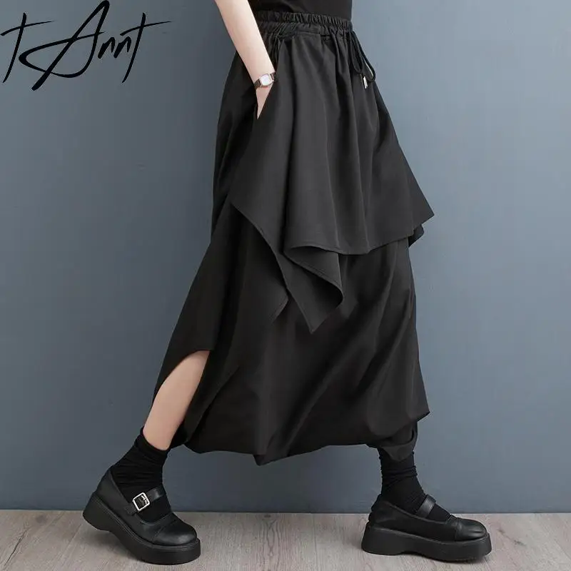 Tannt Women Pant Asymmetry Patchwork Black Harem Pants Irregular High Waist Ankle-Length Pants For Women 2023 New Fashion
Tannt Women Pant Asymmetry Patchwork Black Harem Pants Irregular High Waist Ankle-Length Pants For Women 2023 New Fashion