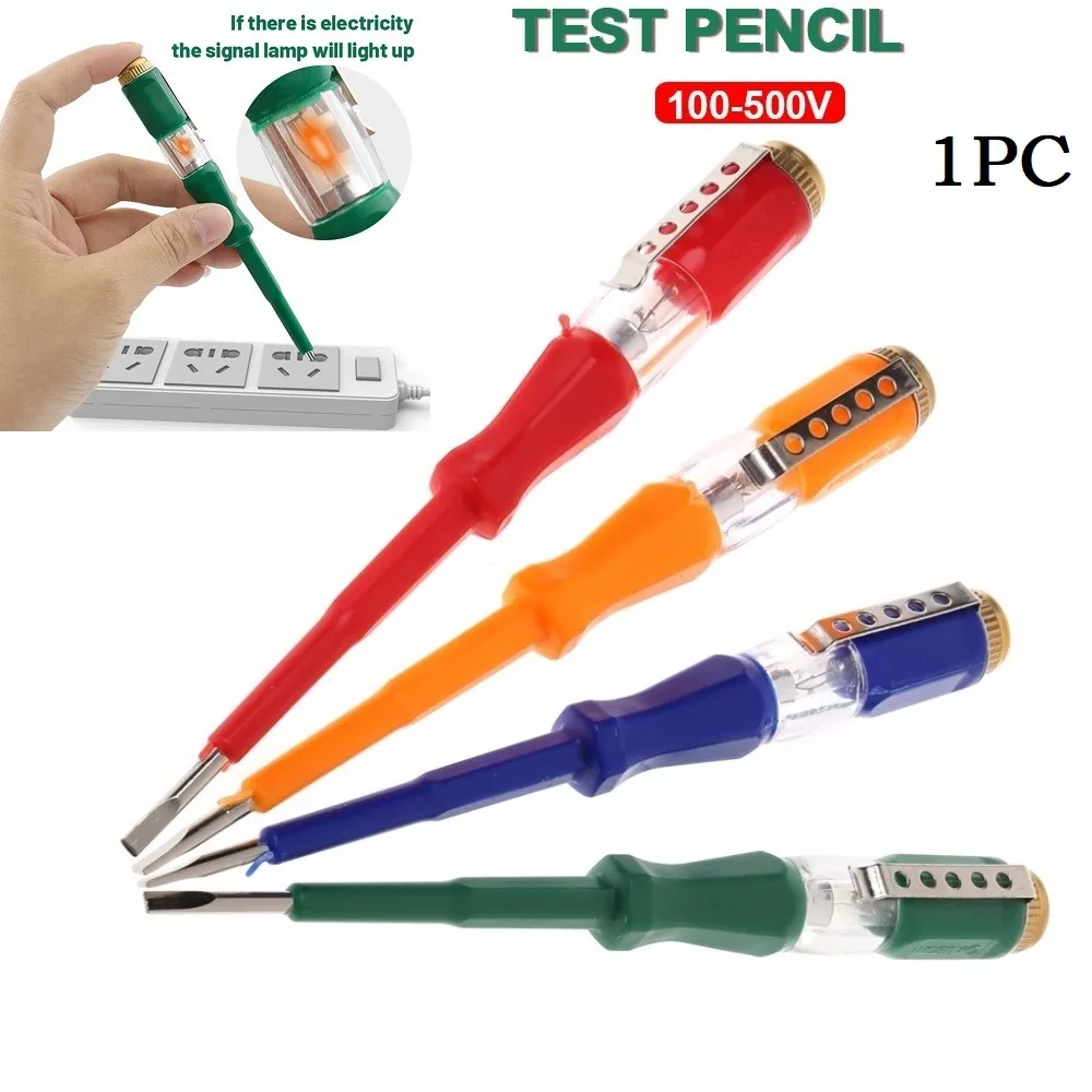 Multifunctional Test Pen Flat Screwdriver 121mm Electric Tool Hand Tool LED Plastic+Stainless Steel Spare Parts
Multifunctional Test Pen Flat Screwdriver 121mm Electric Tool Hand Tool LED Plastic+Stainless Steel Spare Parts