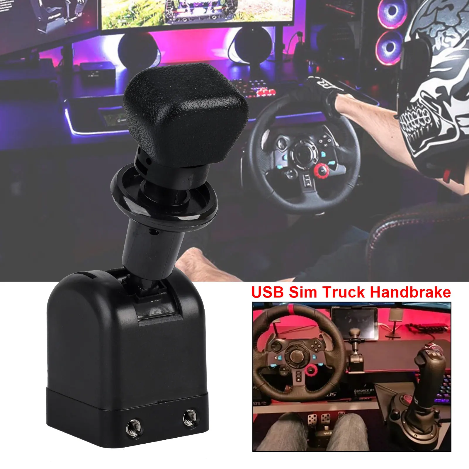 

Sim Handbrake Truck Hand Brake USB For Logitech G27 G29 G923 THRUSTMASTER T300RS T-GT For ETS2 European / American Truck Games