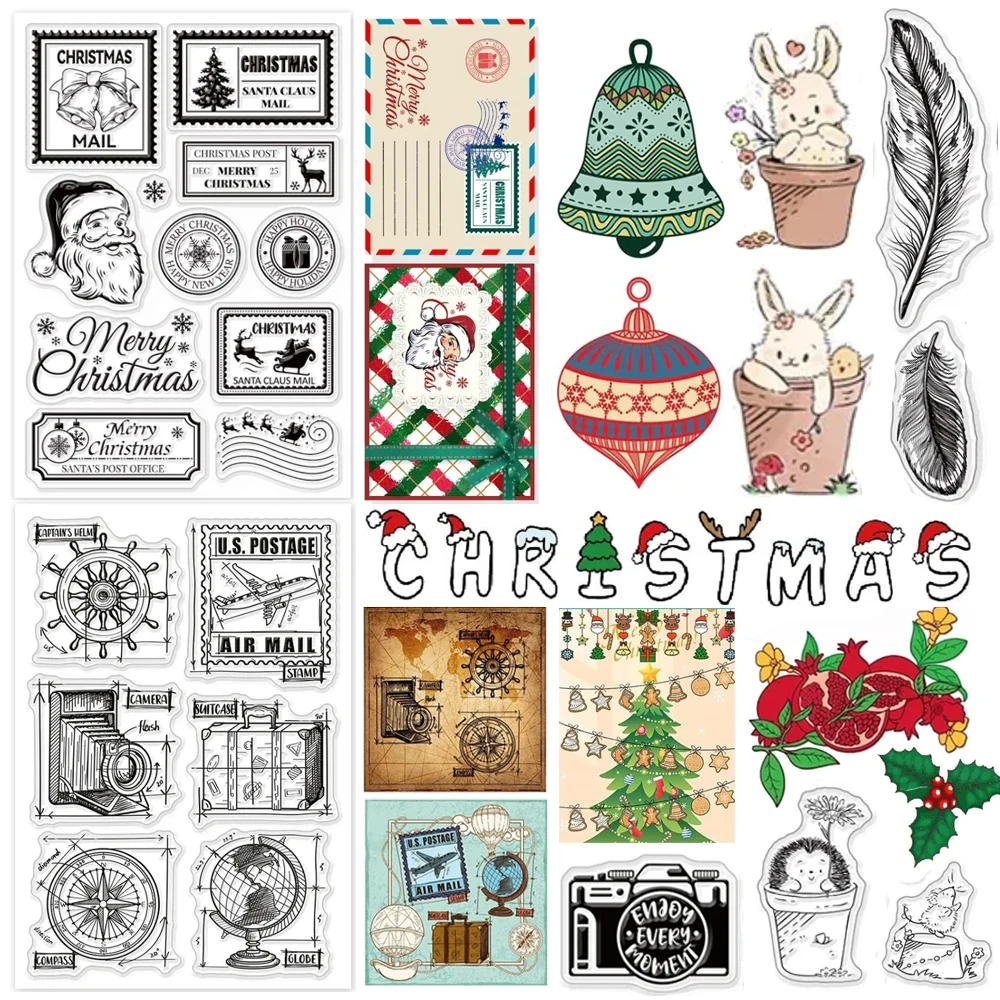 Christmas Tree Clear Stamp Santa Claus Bells Snowflakes Silicone Stamps Dates Rubber for Scrapbooking craft Journal Card Making
Christmas Tree Clear Stamp Santa Claus Bells Snowflakes Silicone Stamps Dates Rubber for Scrapbooking craft Journal Card Making